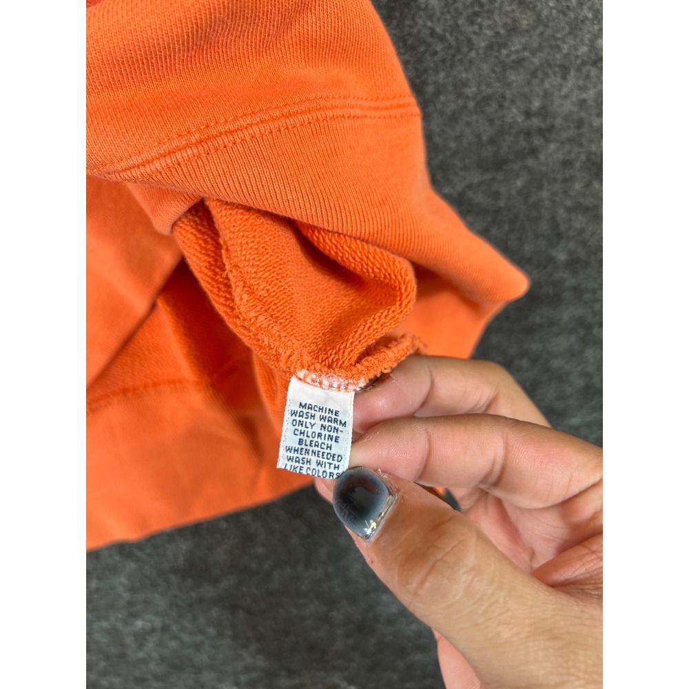 Vintage 90s Polo Sport Ralph Lauren Shore Guard Raglan Sweatshirt Men XXL Orange - Picture 9 of 11